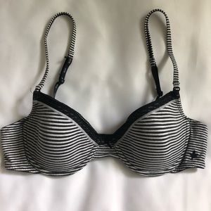 Aerie Hannah Bra 34B Black and White